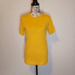NWOT Canvas Brand Yellow t-shirt size XS